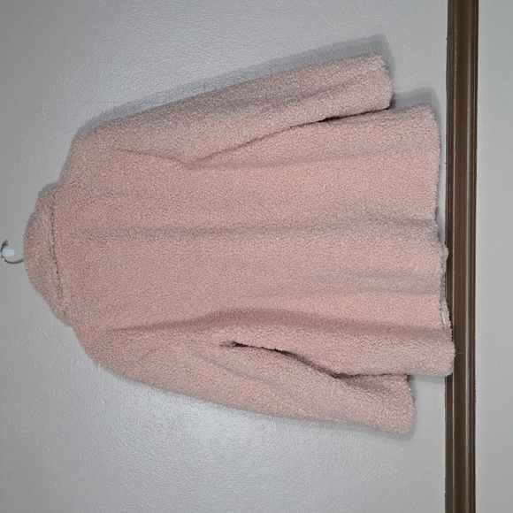 Martha Stewart Faux Curly Lamb Fur Soft Pink Coat Sz. XL NWOT - Picture 3 of 15